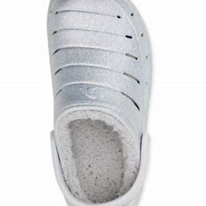 Rugged Shark Women's SILVER Metallic Lined Clog-Silver -Size 9-NWT CROC STYLE
